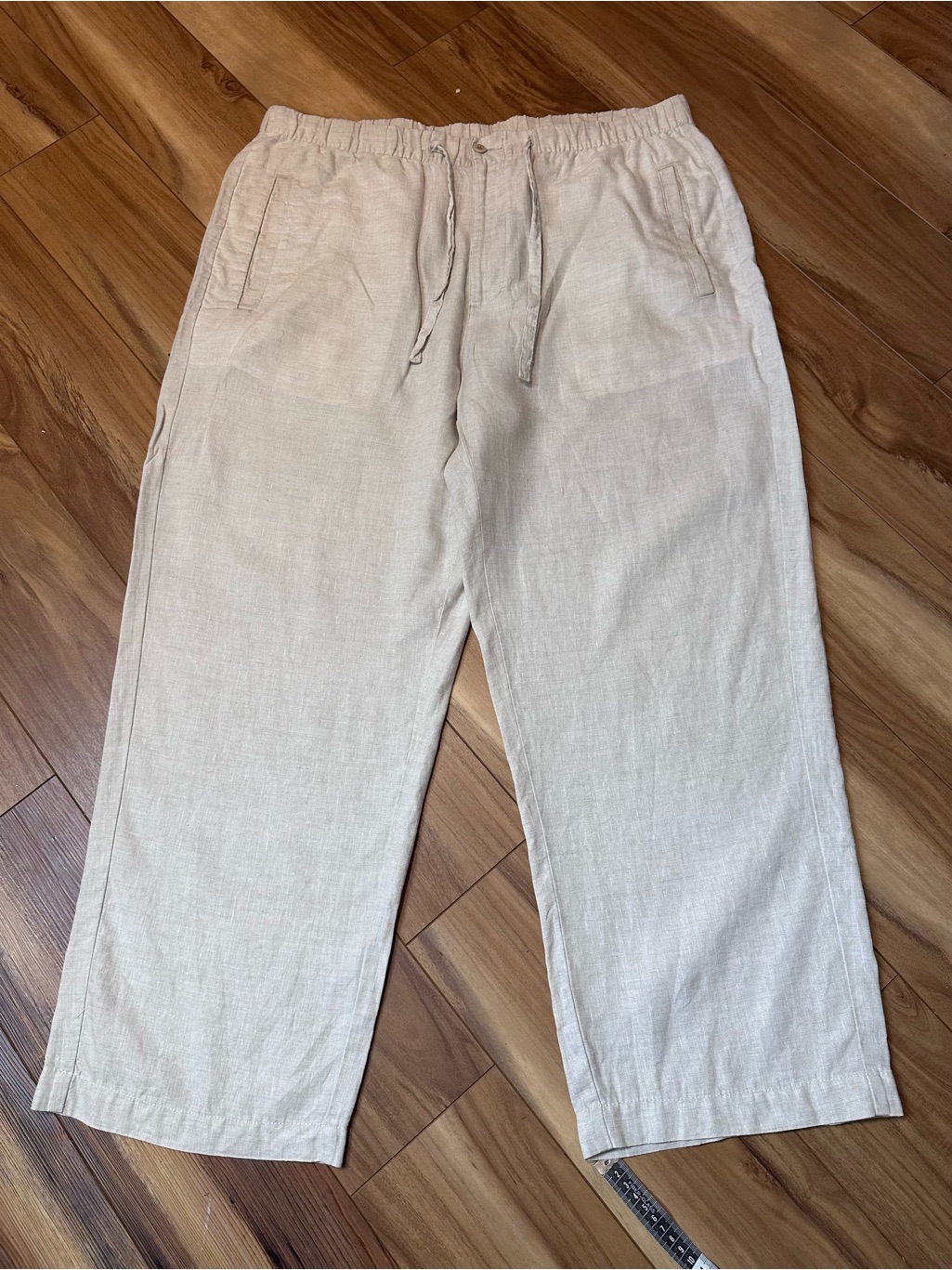 Islander Linen-Blend Drawstring Chinos - Cream
